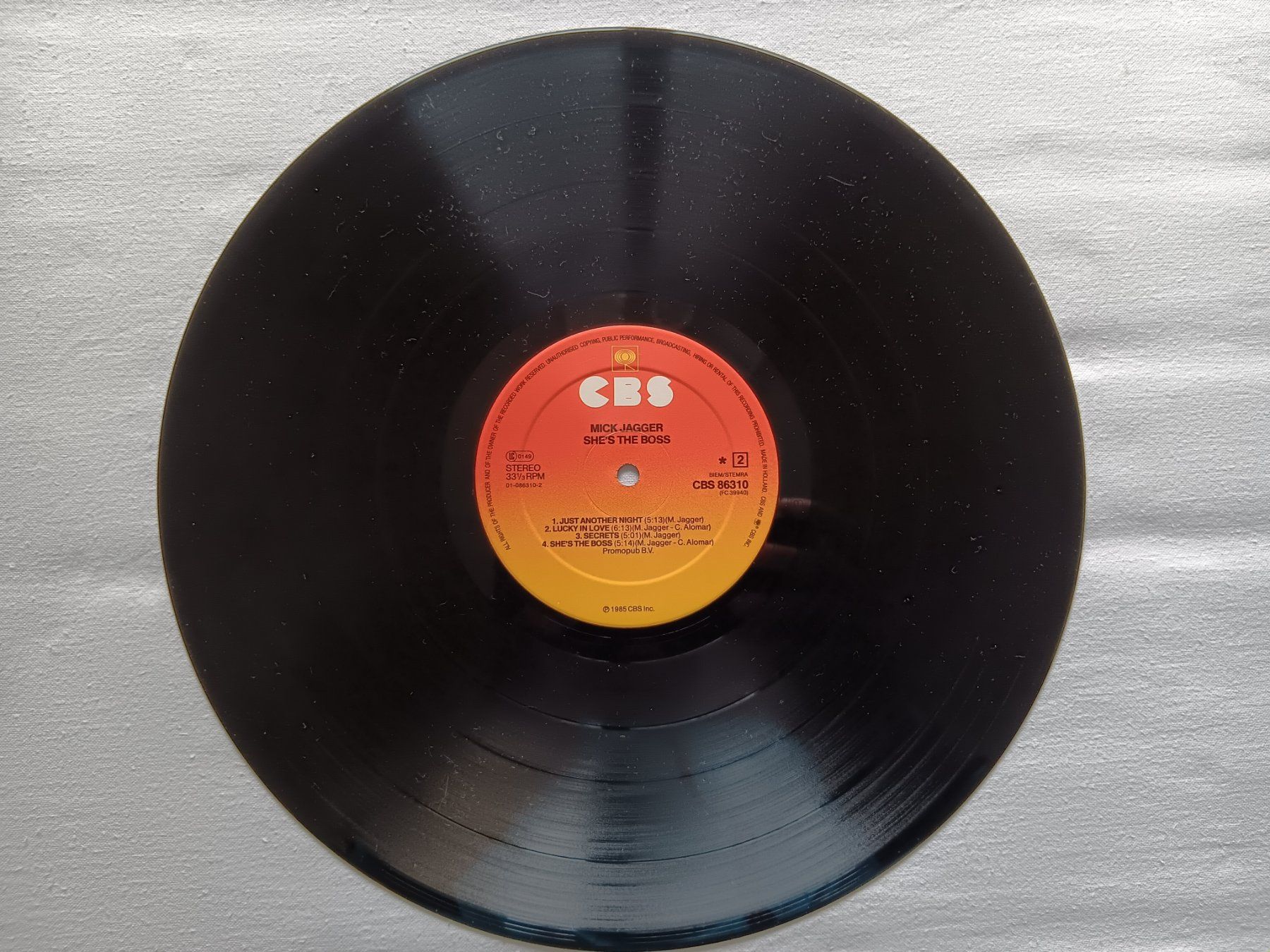 Dischi in vinile: LP Mick Jagger, She's the Boss, CBS, 86310, 1985 – Usato da Zürich venduto da 41n1a21ll1A 5