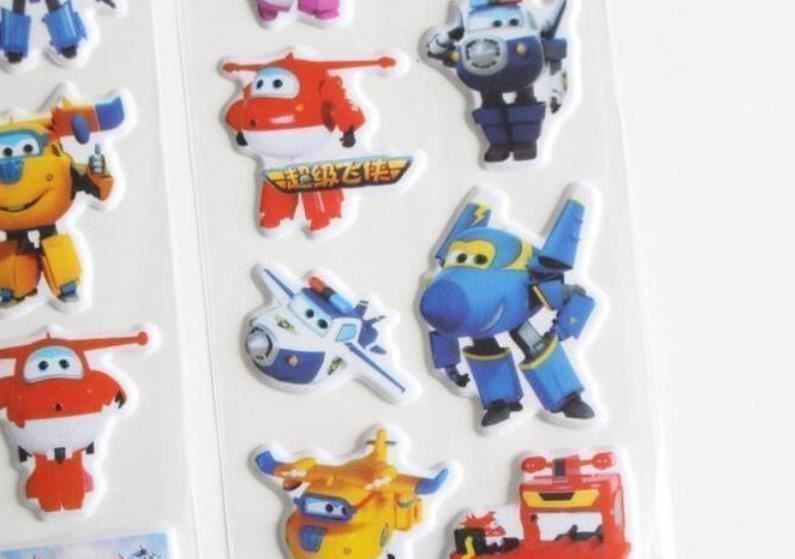 Sticker: 6 Bögen 3D-Sticker Super Wings – Nuovo e nell'imballaggio originale da Gurmels venduto da Swisspod 2