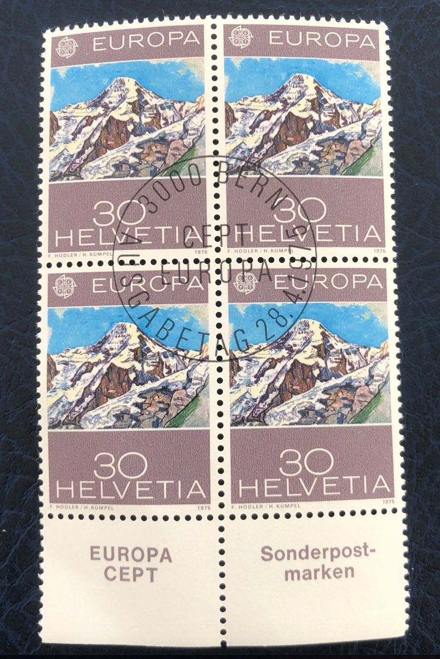 Alle Briefmarken: 4 er Block Nr.565 mit Vollstempel Bern – Gebraucht aus Aarau von Billa007