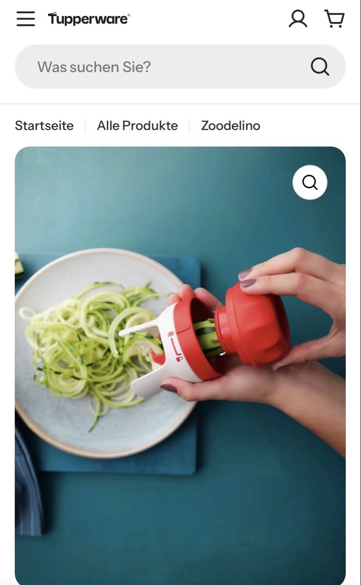 Elettrodomestici da cucina: Tupperware Zoodelino Spiralschneider, Gemüsespaghetti! – Nuovo (secondo la descrizione) da Gerlafingen venduto da Claudia24 2