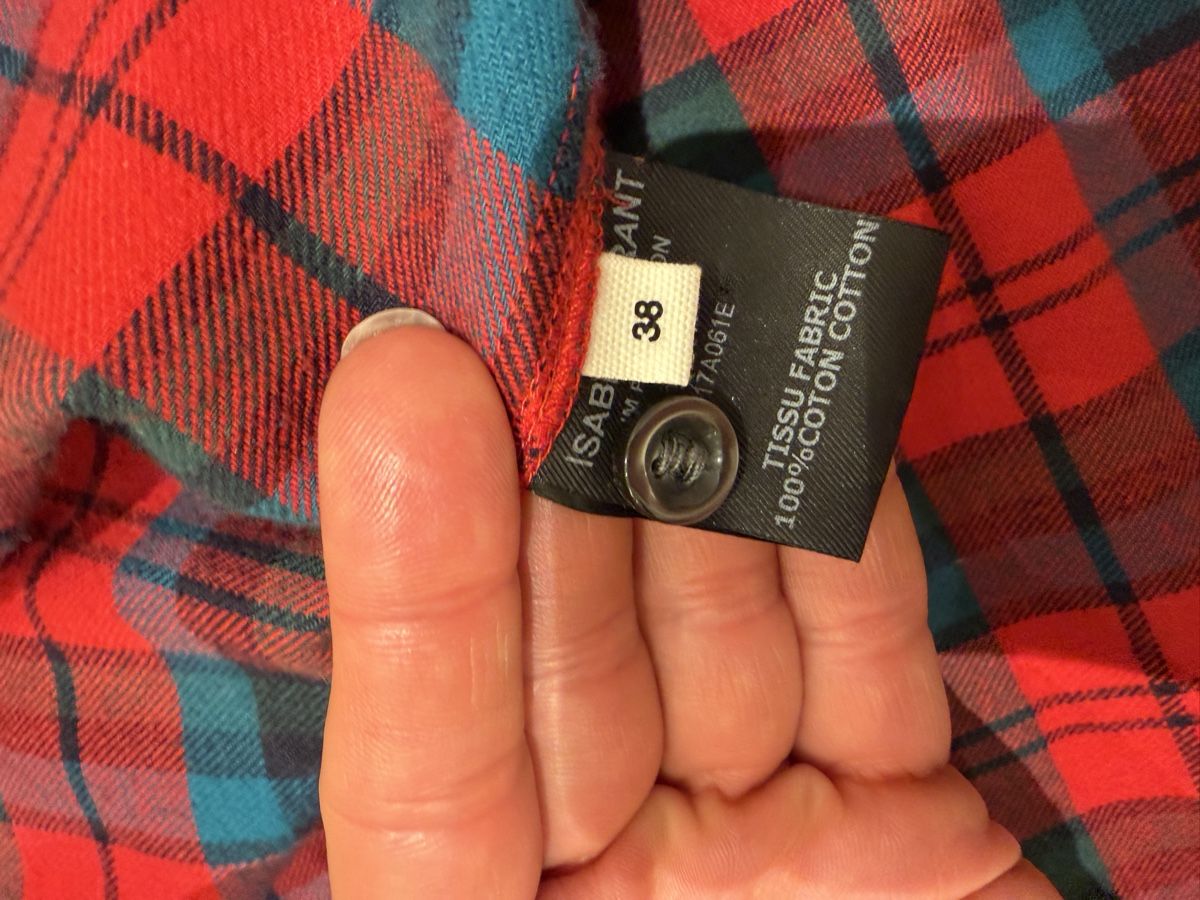 Isabel Marant Blusen: Isabel Marant Karobluse Grösse M rot blau – Neu (gemäss Beschreibung) aus Maur von my_private_sale 1