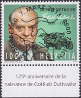 2013, Nr.1554 "Duttweiler" mit ET-Voll-Stempel + TAB.
