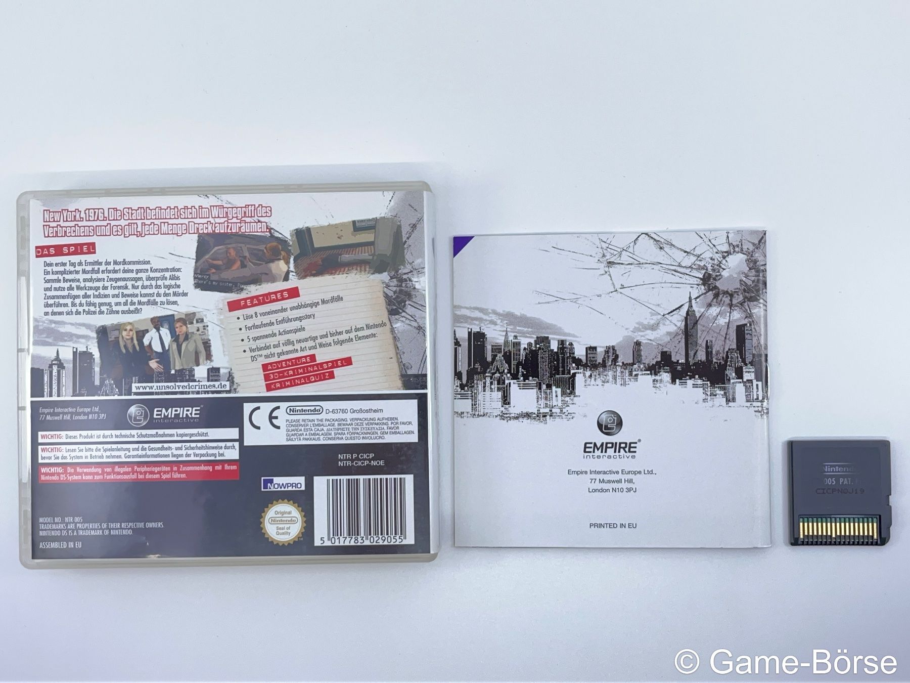 Nintendo Spiele: DS Unsolved Crimes Tatort New York – Gebraucht aus Stettfurt von GameBoerse 1