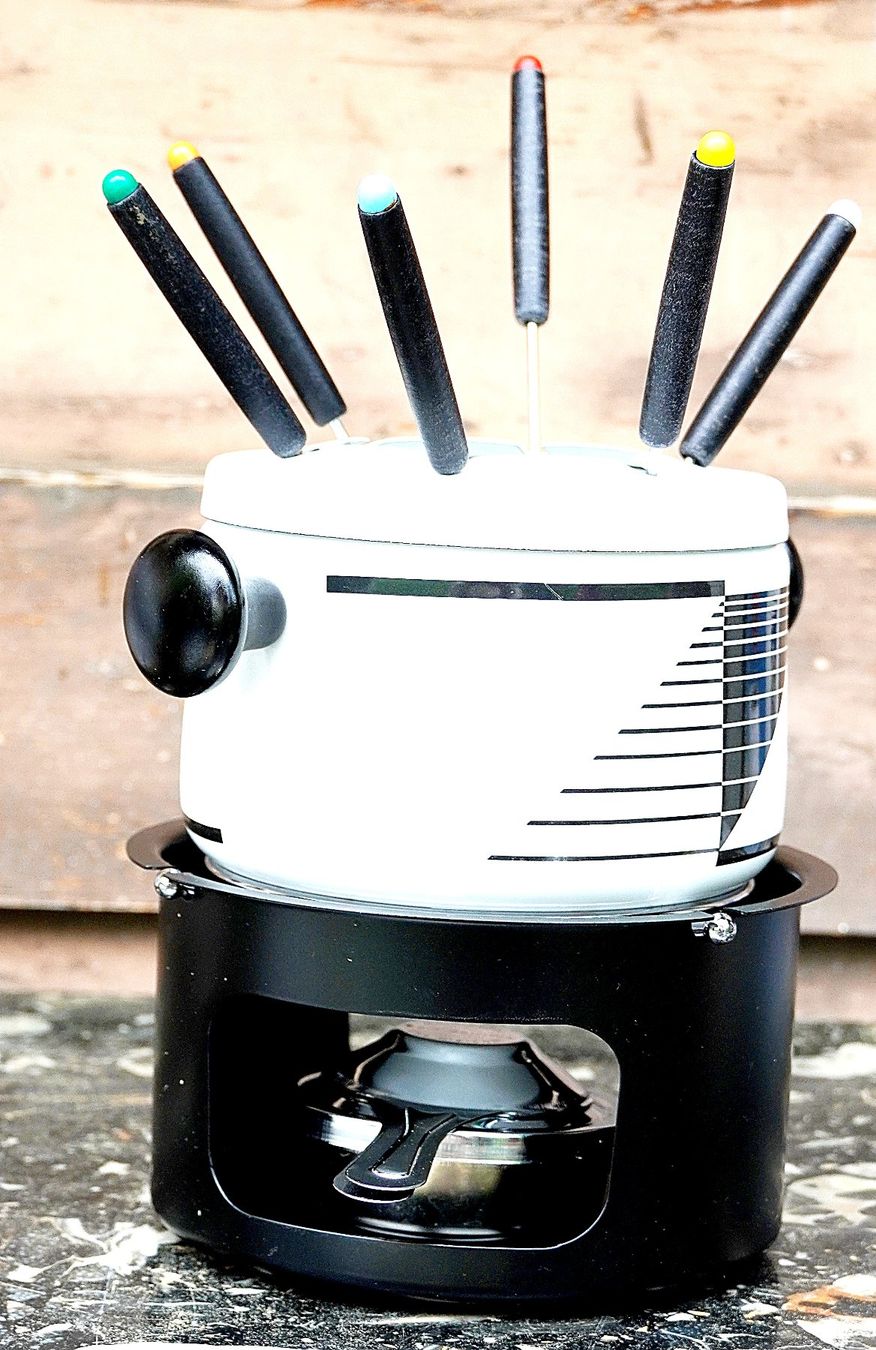 Elettrodomestici da cucina: Fondue Set mit 6 Gabeln nageneu – Usato da Baar venduto da 2cvbaar 3
