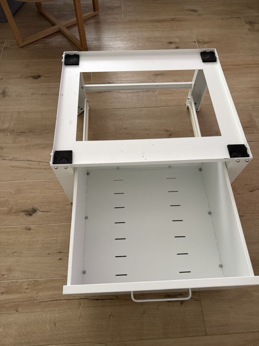 Socle pour lave-linge avec tiroir blanc 63x54x31 cm (Neu (gemäss ...