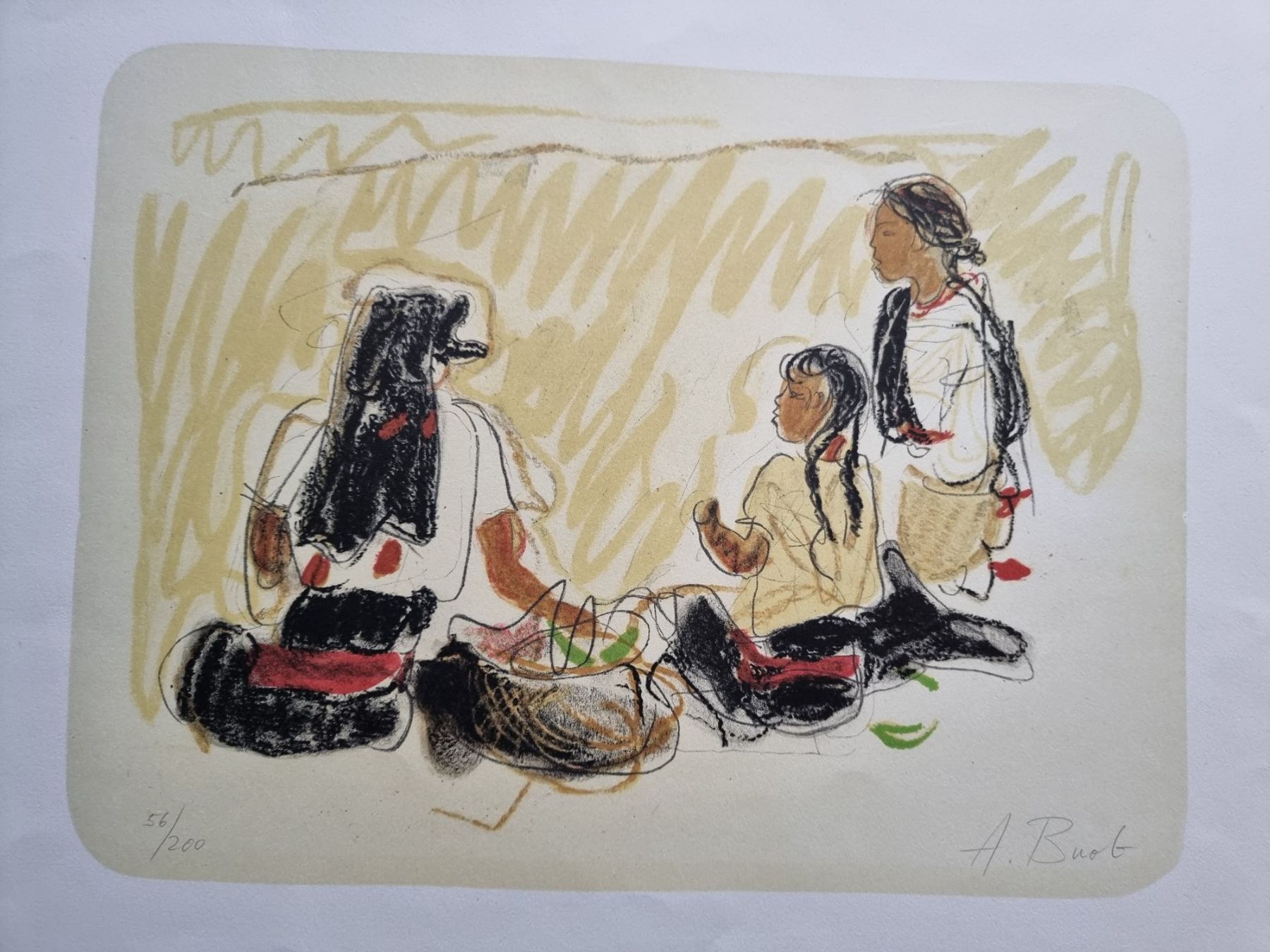 Arts picturaux & lithographies: ANTON BUEB LITHOGRAPHIE SIGNIERT NUMMERIERT – D'occasion à Gersau par kunst-online 1