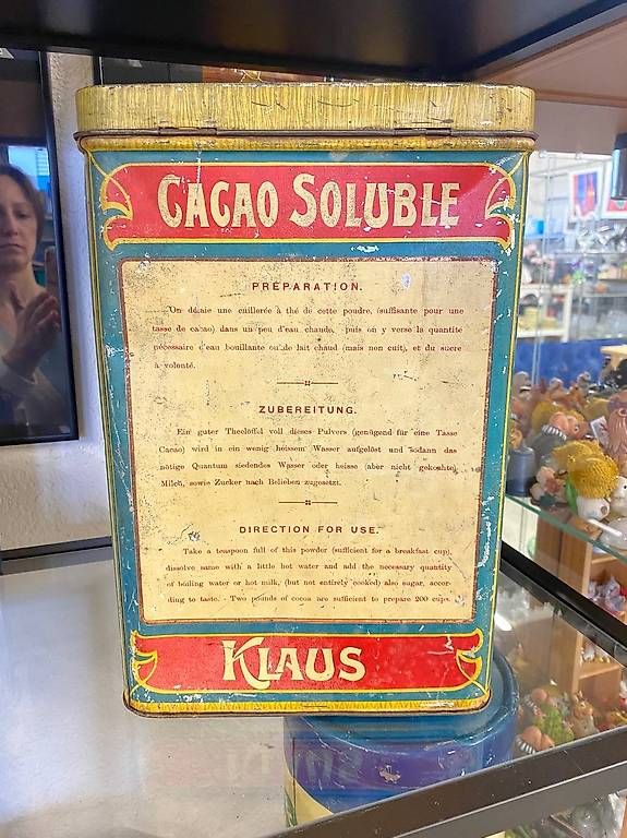 Tutte le decorazioni: Wunderschöne alte Blechdose Klaus`s Cacao Soluble – Usato da Steinhausen venduto da einzelstueck-brocki 3