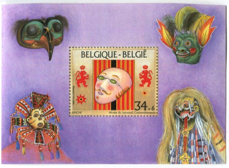 Alle Briefmarken: Block "Masken". Belgien – Neu und originalverpackt aus Basel von Butsch5