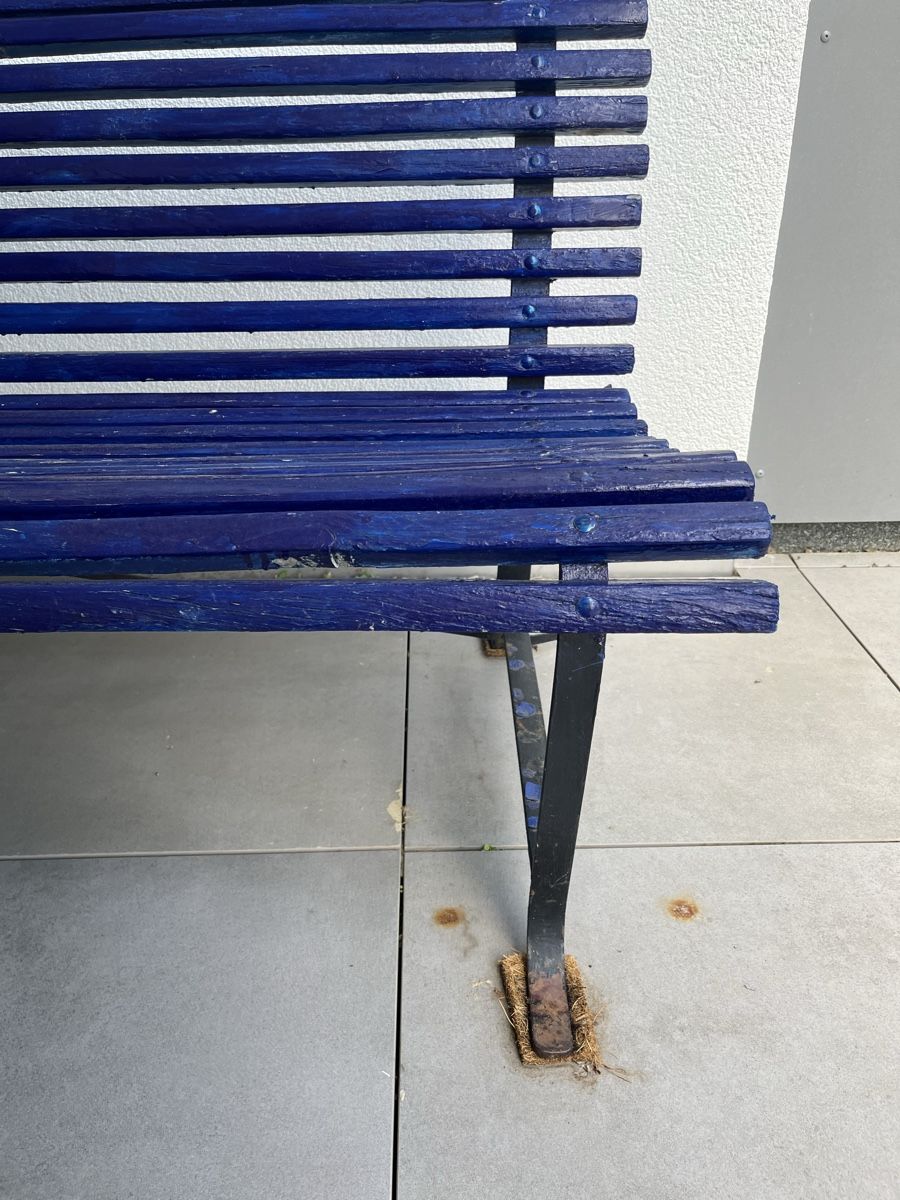 Panchine: Blaue Sitzbank aus Holz – Usato da Zürich venduto da Graefin_Lara 2