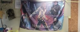 Stoffbanner von Michael Jackson, vintage. (nov766)