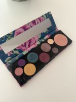 Lidschatten Palette Blumenmuster mit Spiegel gebraucht