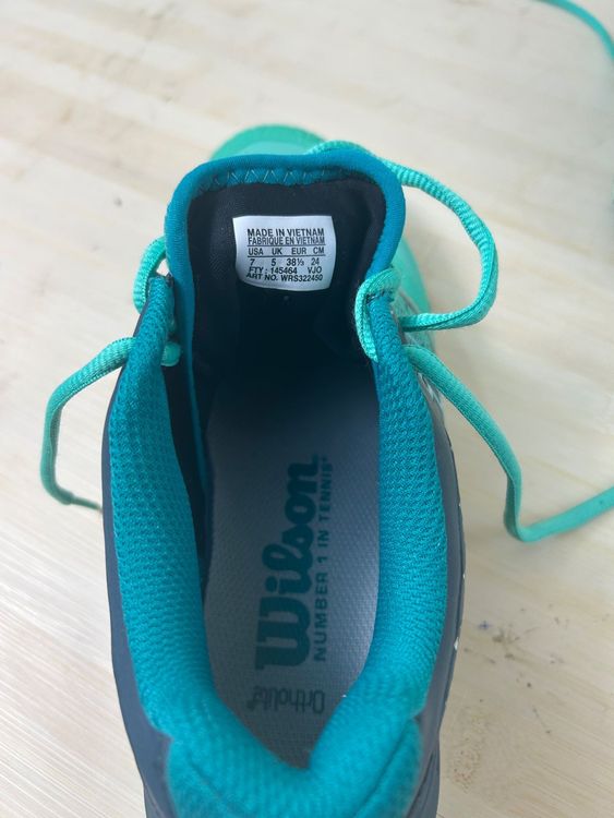 Wilson Damen-Tennisschuhe / türkis-grün / Grösse 38 1/3 7