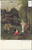 Arnold Böcklin - Ideale Frühlingslandschaft