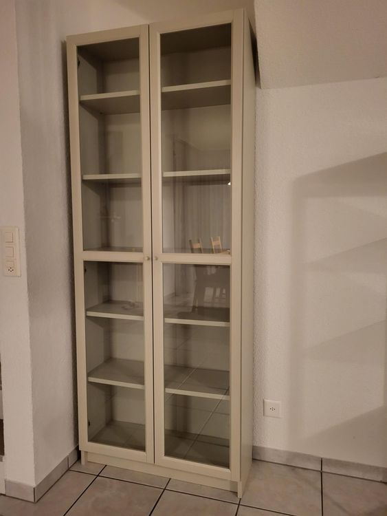 Produktbild von GJVBGA Weiße Glasvitrine 5-stöckig - Eckregal Mit Glastüren Für Sammlungen