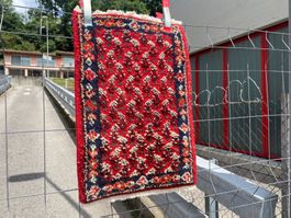 Mir Indien 60x40cm Teppich handgeknüpft sauber