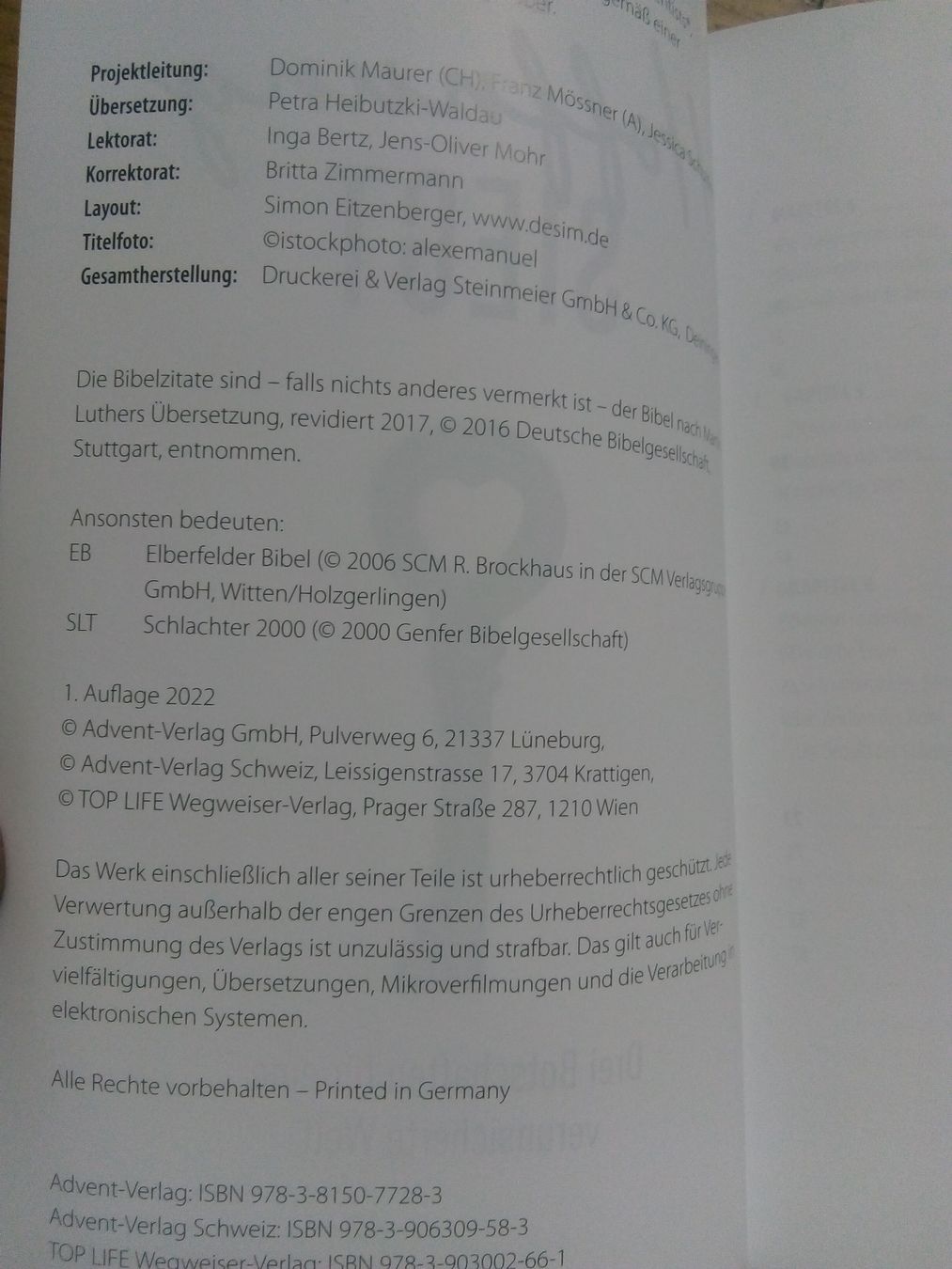 Libri: Die Hoffnung siegt - 3 Botschaften von Clifford Goldstein – Nuovo (secondo la descrizione) da St. Gallen venduto da elk2024 2