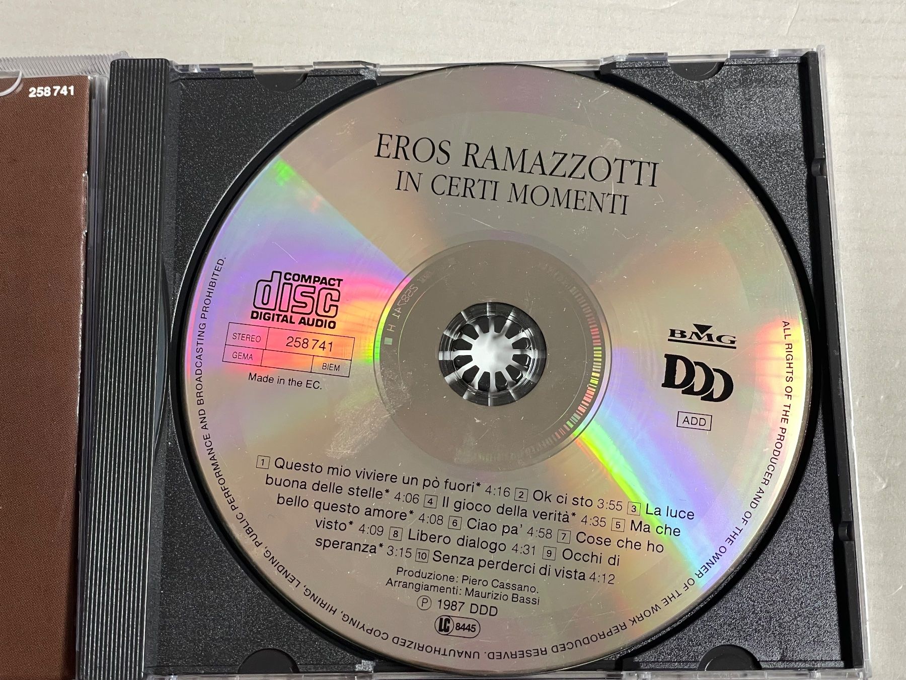 CD: Eros Ramazzotti-In Certi Momenti – Usato da Muri b. Bern venduto da AdidasCollector 2