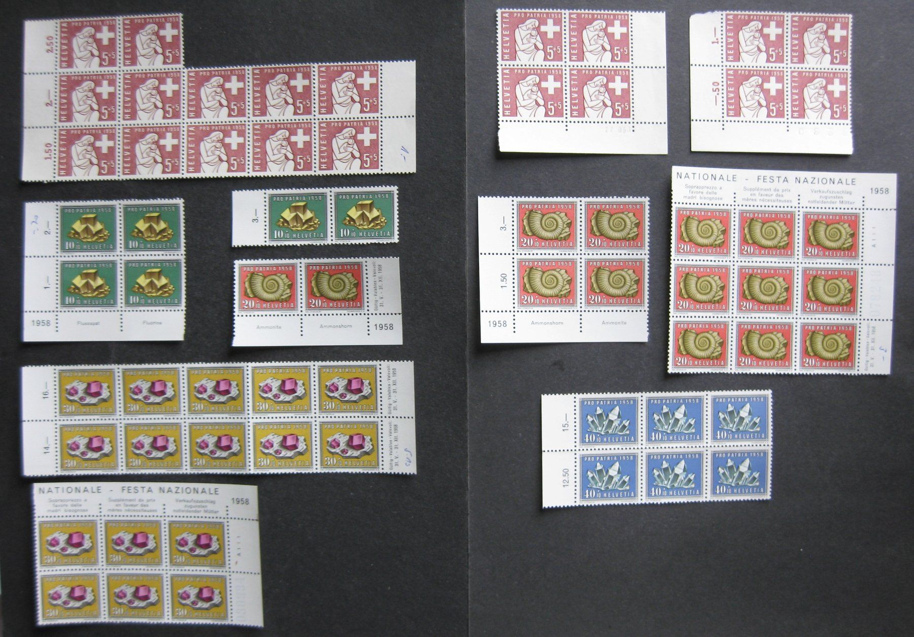 Tous les timbres: PP 1958 postfrisch – Neuf (Voir description) à Frauenfeld par Interessent1