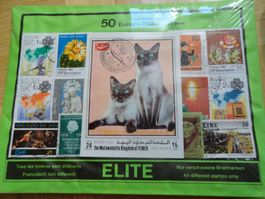 50 verschiedene "Europa" Marken + 1Block