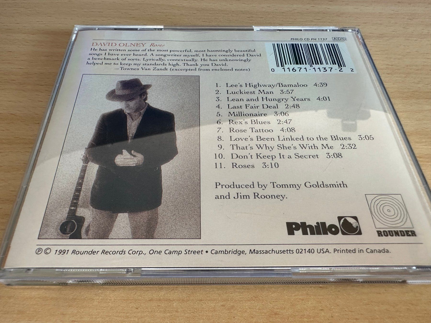 CD: David Olney – Roses – Usato da Rikon im Tösstal venduto da Alpenmutz 1