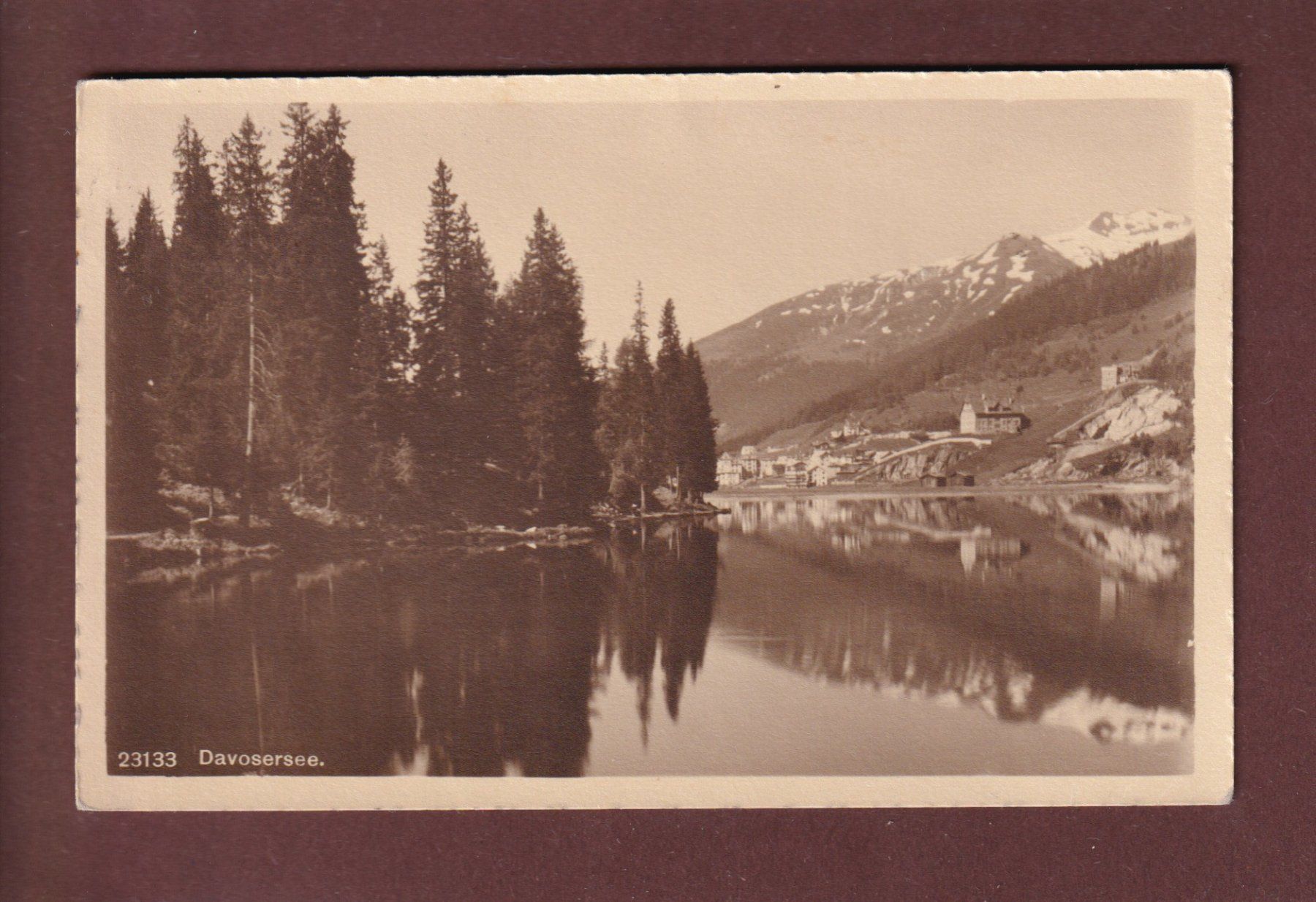 Ansichtskarten: DAVOS - Am Davosersee - 1913 – Gebraucht aus Pully von nicecards