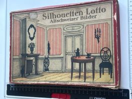 Silhouetten-Lotto Altschweizer Bilder Brettspiel alt(I22)