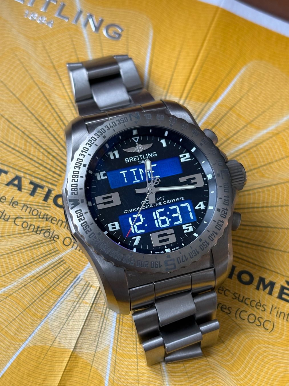 Breitling Orologi: BREITLING Cockpit B50 Titanium Fullset – Usato da Birsfelden venduto da Mynos 2