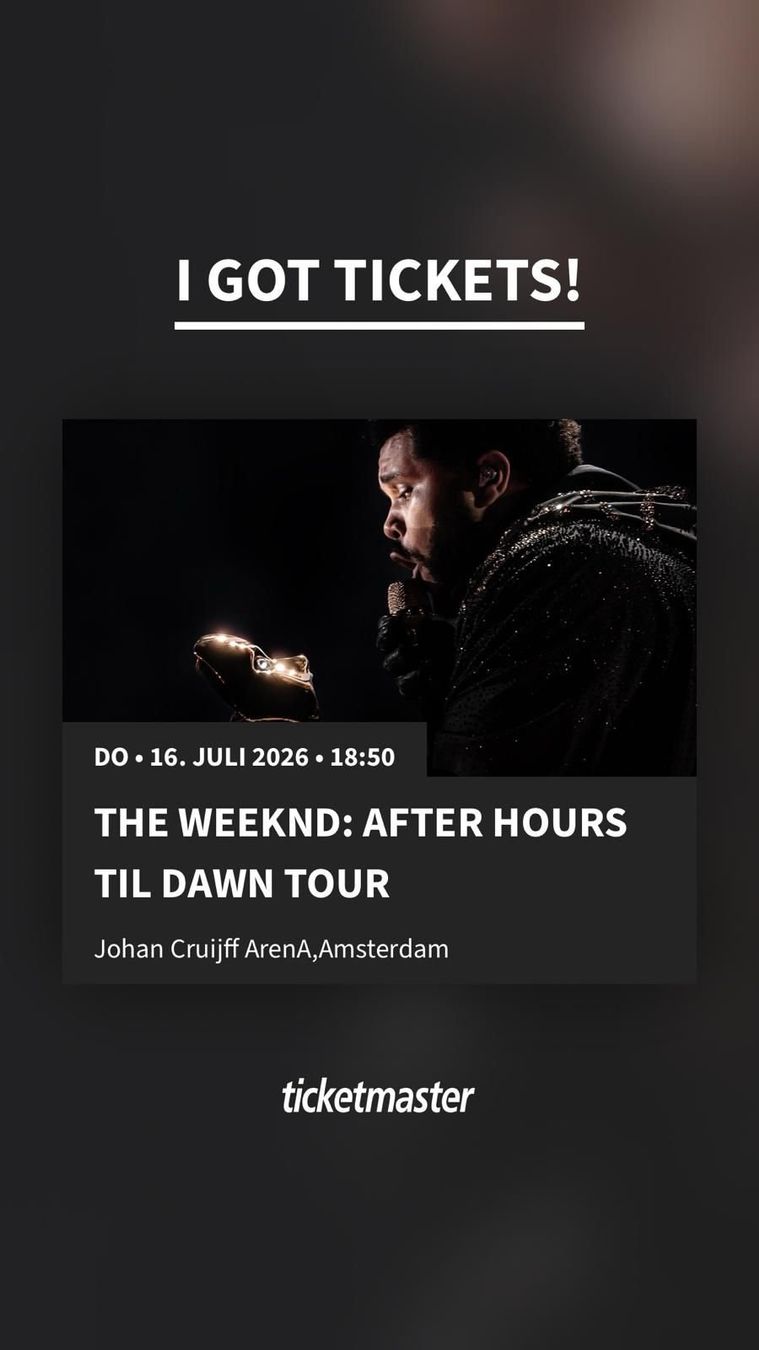 Biglietti: The Weeknd: AFTER HOURS TIL DAWN TOUR – Nuovo (secondo la descrizione) da Hüswil venduto da der_5ybd