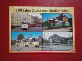 AK Tram Strassenbahn Zwickau mehrbildrig