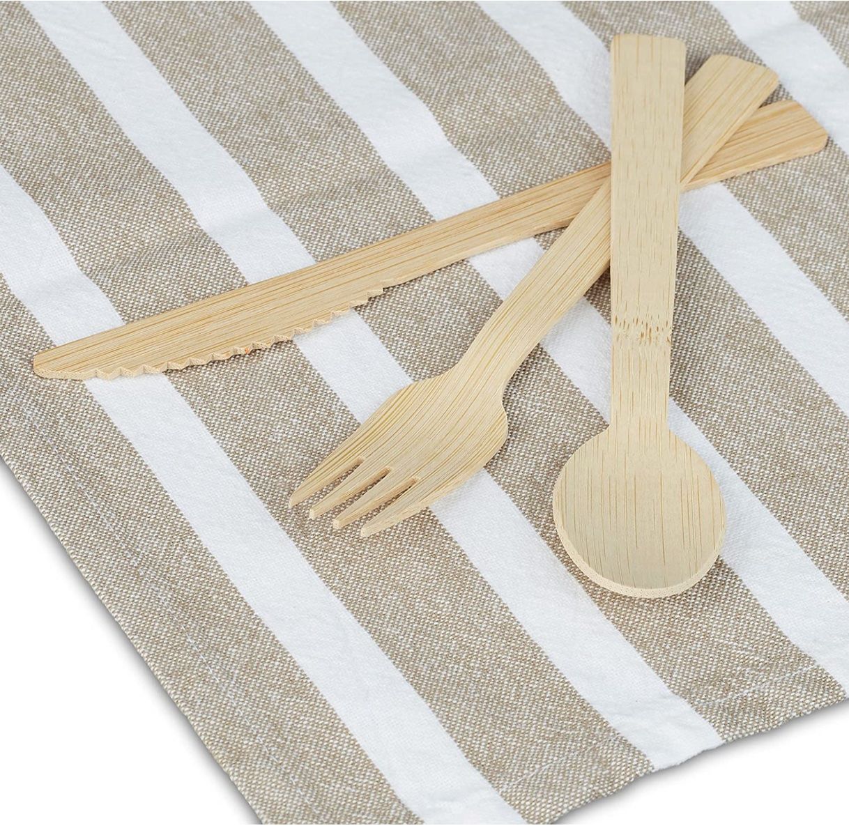 Bestecksets: Einwegbesteck Bambus, 200 tlg. Set – Neu und originalverpackt aus Bülach von StoreInShop.com 3