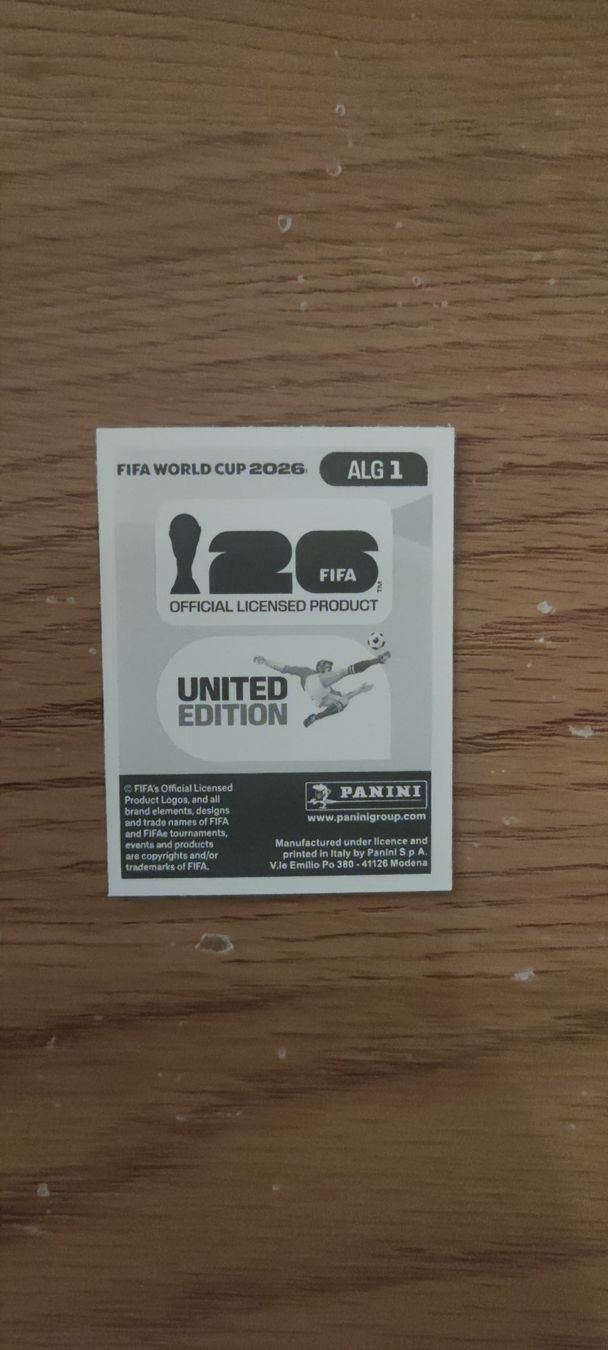 Panini Carte collezionabili: Panini FIFA World Cup 2026 Sticker - ALG 1 – Nuovo e nell'imballaggio originale da Altstätten SG venduto da Trelli 1