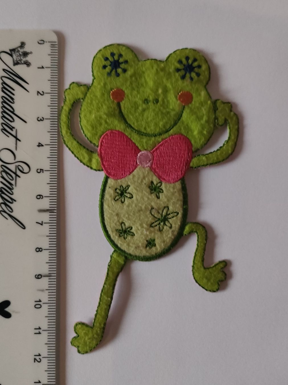 Toppe: Aufnäher Frosch – Nuovo e nell'imballaggio originale da Scheunen venduto da klare2