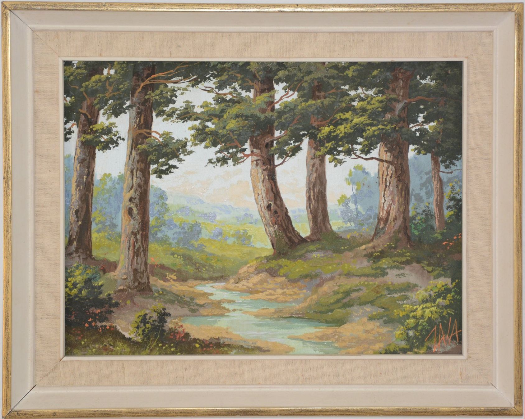 Foto & Immagini: Gemälde Ölbild Waldlandschaft 40 x 30 cm – Usato da Luzern venduto da -gwunderchischtli-