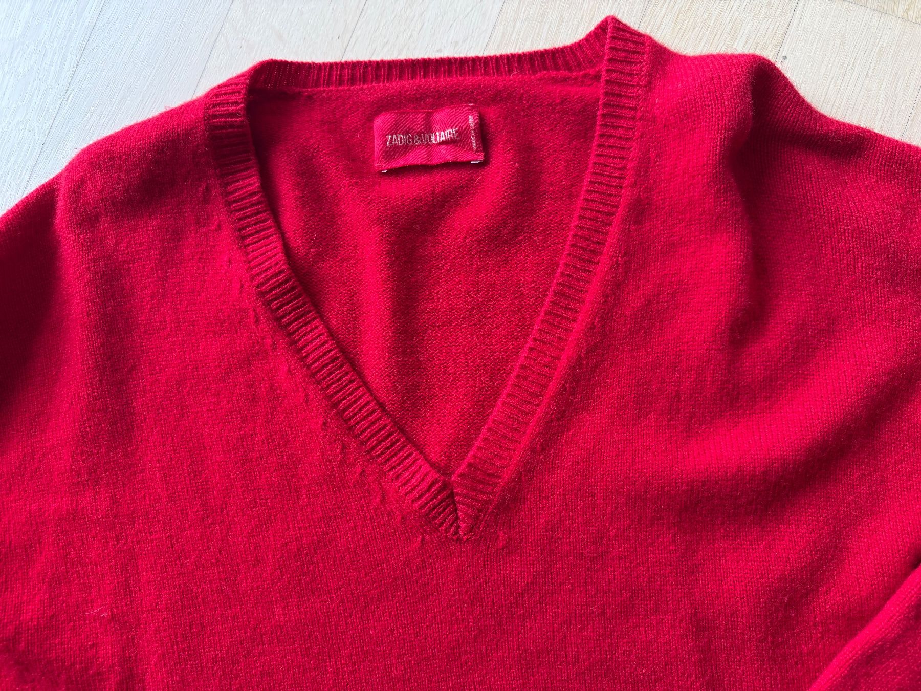 Pulls & Sweat-shirts: Zadig & Voltaire Pullover L Rot Wolle Cashmere – D'occasion à Basel par Rouge. 6