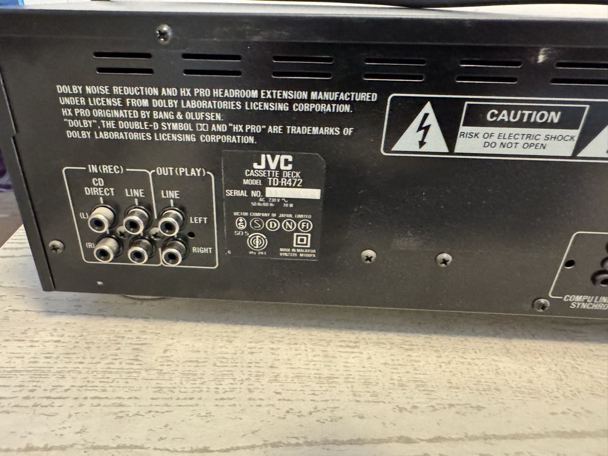 JVC Aufnahmegeräte: Jvc td-r472 tape deck – Gebraucht aus Zunzgen von milesdavis76 5