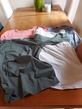 4 t shirt grösse M, 3/4tel arm