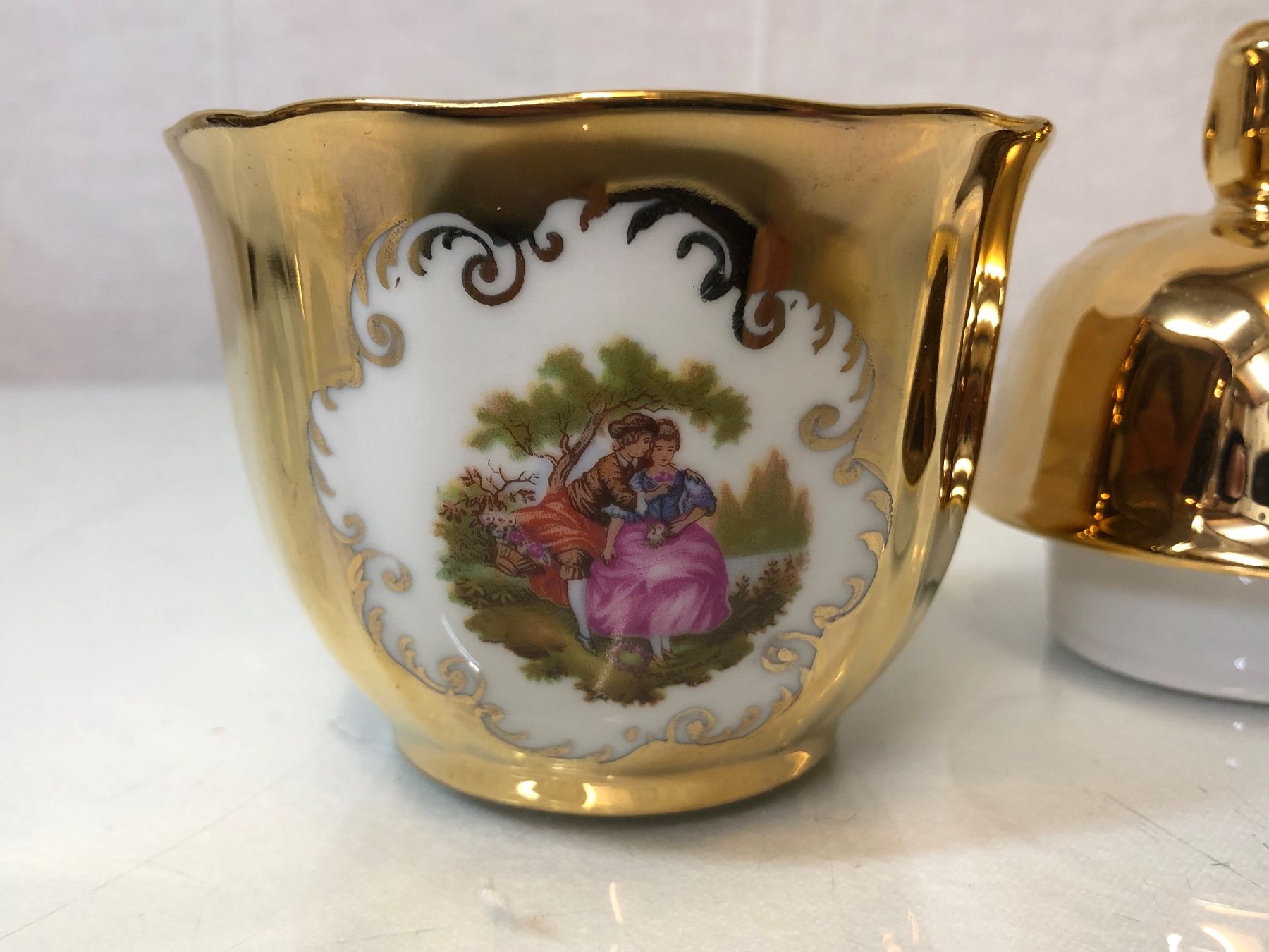 Teiere: Kaffeset 2-teilig Bavaria vergoldet – Usato da Brunnen venduto da Allerwaren 3