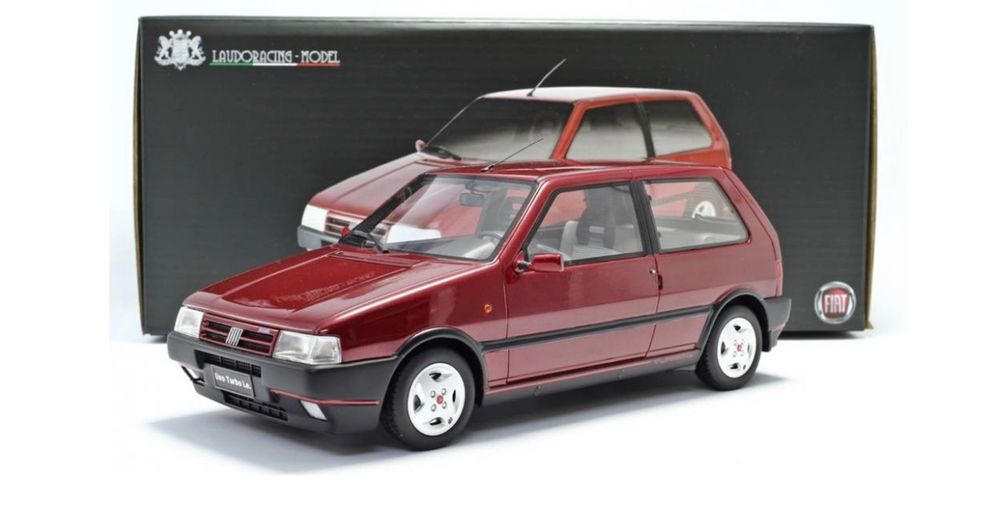 Fiat Uno Turbo 2° Serie 1/18 LM104C Laudoracing Model (Neu (gemäss