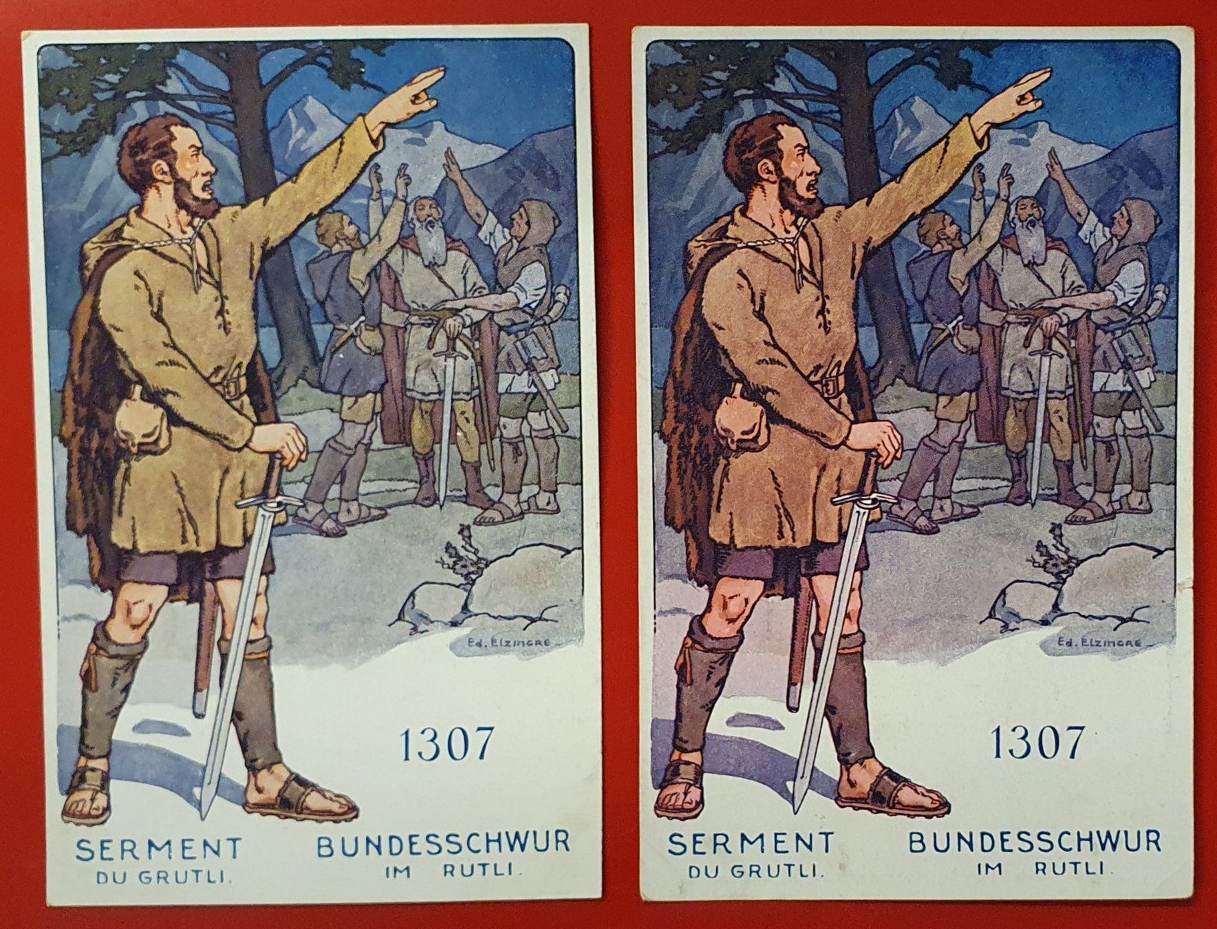 Cartoline postali: Schweizer Bundesfeier 1917 – Usato da Kreuzlingen venduto da Rschweiz1
