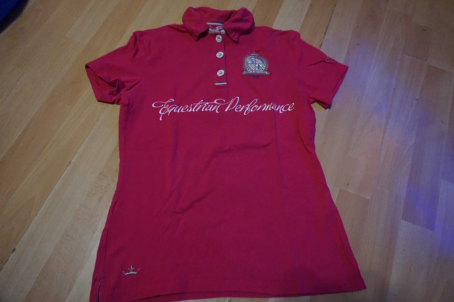 Felix Bühler T-Shirts: Equestrian Performance Polo Shirt, pink, Grösse M – Gebraucht aus Zürich von einalemjena