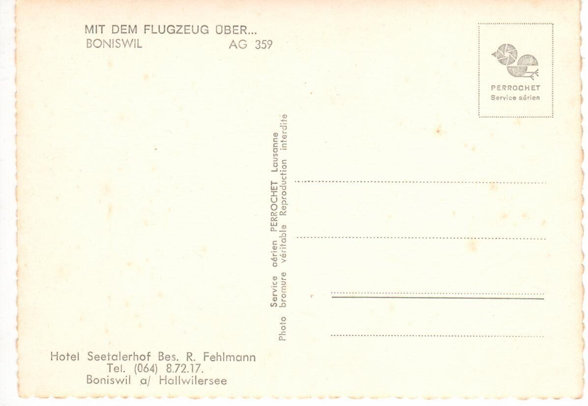 Cartoline postali: mit dem Flugzeug über Boniswil – Usato da Wolhusen venduto da Curver9 1
