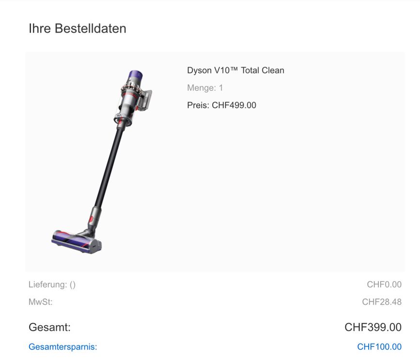 Dyson V10™ Total Clean Kaufen auf Ricardo