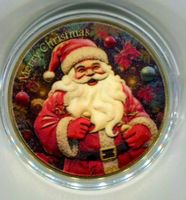 Farbmedaille "Weihnachtsmann".