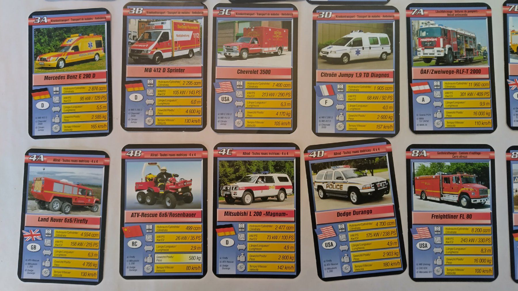 Ravensburger Giochi: Auto Quartett - Blaulicht / Ravensburger ©2004 mit 32 Karten – Usato da Bellach venduto da JingleJerry 5