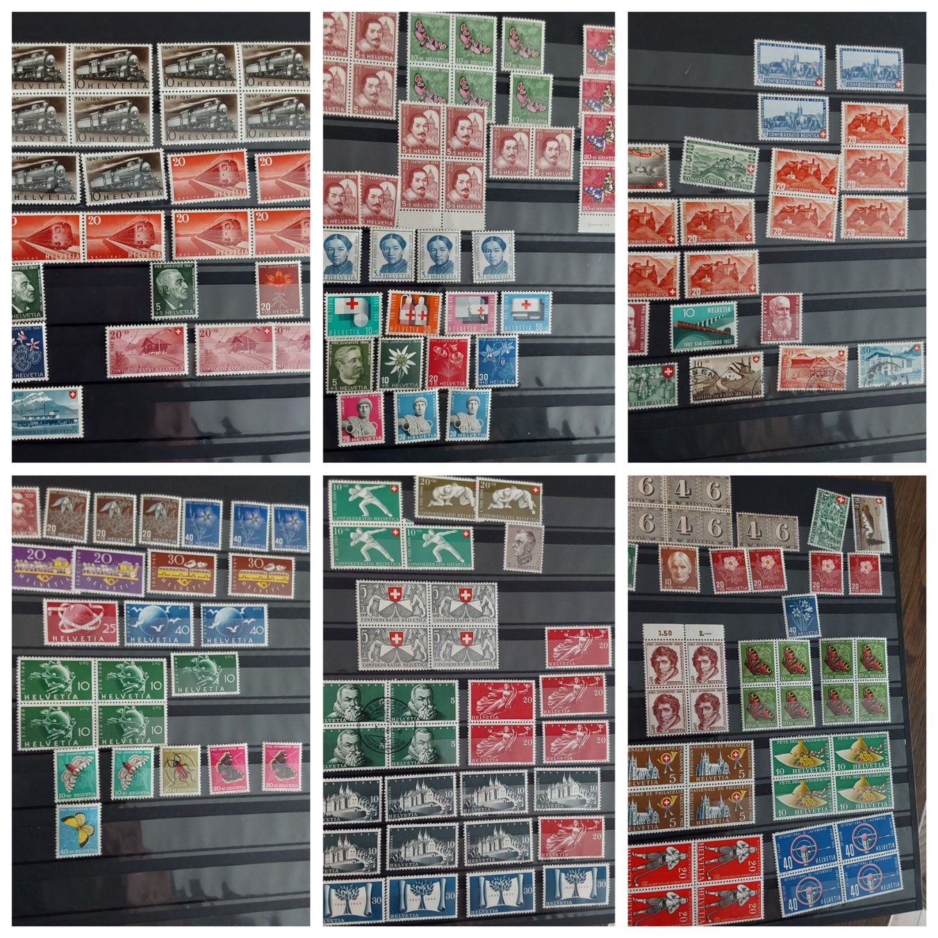 Tutti i francobolli: Zwei CH Briefmarken-/Dublettenalben – Usato da Münchwilen AG venduto da Nesar 2