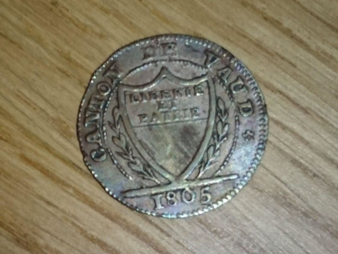 Alle Münzen: Waadt / Vaud: 1 Batzen 1805 ***TOP*** – Gebraucht aus Pfungen von Aguti77