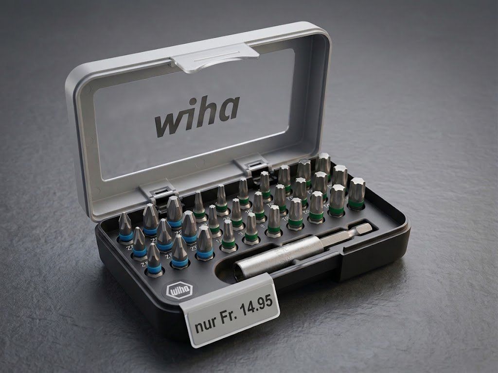 Wiha Tutti gli attrezzi: Wiha Bit-Satz + Bithalter, 32-tlg. – Nuovo e nell'imballaggio originale da Jegenstorf venduto da Bracher_Shop