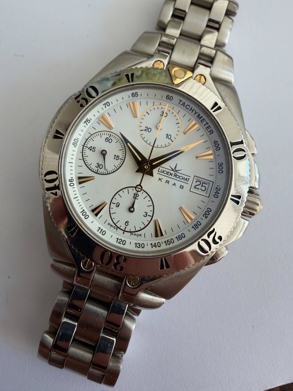 Orologi: Lucien Rochat Krab Automatic Chronograph – Usato da Worblaufen venduto da chronyves 1