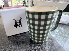 En soie Tasse Karomuster mit Box 