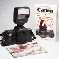 Canon T70 Filmkamera + Canon 277T Blitzgerät
